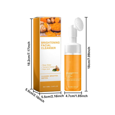Luxenwell Kojic Acid Face Wash,Turmeric Facial Cleanser, Turmeric Foaming Cleanser for All Skin Types
